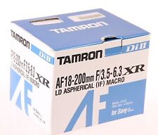 TAMRON AF 18-200mm f3.5-6.3 XR MACRO LD ASPHERICAL Lens Sony D Di II NOS NEW