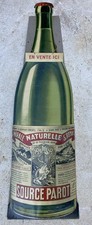 OLD 1930s FOLDING ADVERTISING CARDBOARD BOTTLE SOURCE PAROT MINERAL