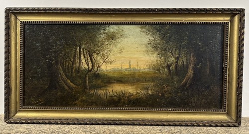 Ancienne huile sur panneau - ancienne,