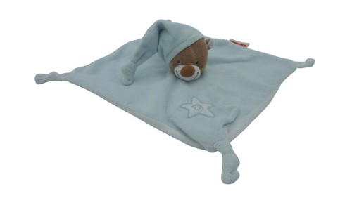 Doudou ours plat - blanc,
