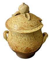 ANCIENNE GRANDE SOUPIÈRE SOUPE A L OIGNON EN GRÈS VERMISSE SIGNE