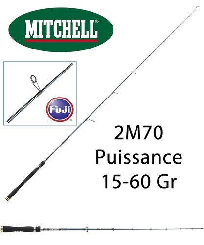 Canne leurre spinning mitchell - canne,