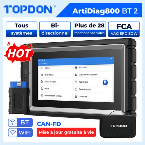 2026 topdon ad800 appareil - 2026, bt