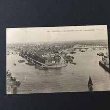 Old postcard - Nantes - Ile Gloriette 1905 factories - postcard