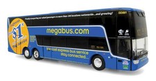 Répliques Iconiques 870468 Échelle HO Autocar À Double Étage VanHool TDX Megabus