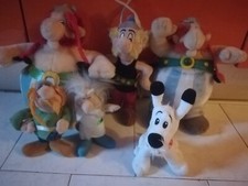 Asterix Obelix Idefix Panoramix Abraracourcix Plush Soft Toys Puppet Lot