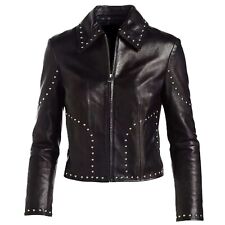 Blouson moto motard femme noir