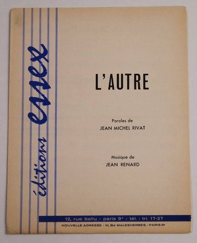 Partition vintage sheet music