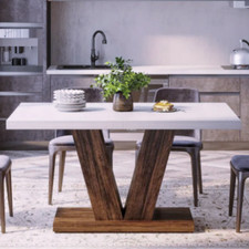 Table design bois & pierre –