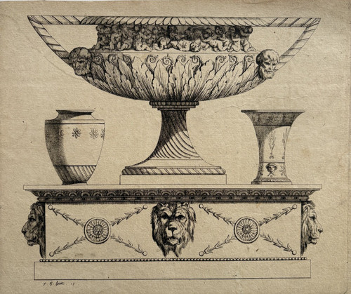 Jean baptiste huet vase - jean,