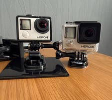 2 x GoPro HERO4 Black 4K HD 12MP Action Camera plus Sena Bluetooth +extras *READ