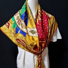 RARE VINTAGE HERMES Foulard en