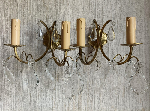 Paire appliques bronze - appliques,