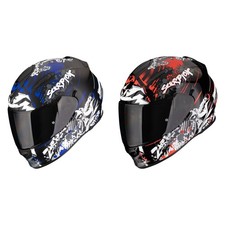 Scorpion Casque De Moto EXO-491 Spector - Casque Intégral Avec Visière Solaire