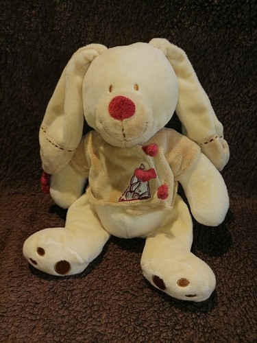 Doudou peluche lapin bastien - doudou,