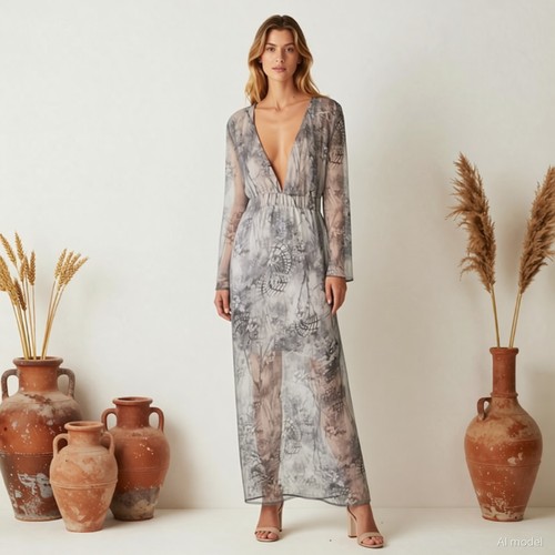 Soirée romantique robe longue - robe,