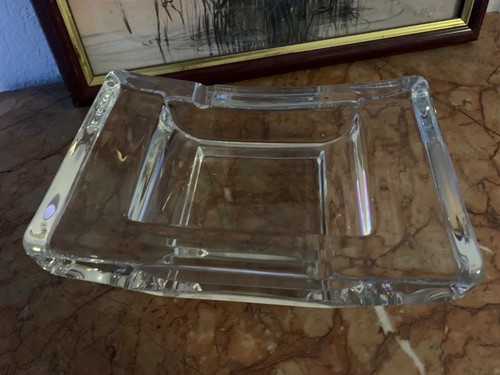 Cendrier cristal de sevres - -,