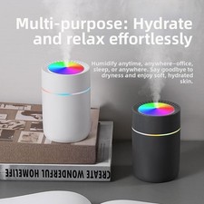 Mini humidificateur de voiture 350 ml alimenté par USB avec options d'onde sono