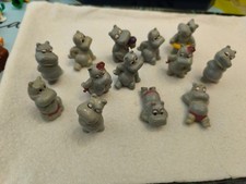 14 Figurines Happy Hippos Kinder 1988 Ferrero
