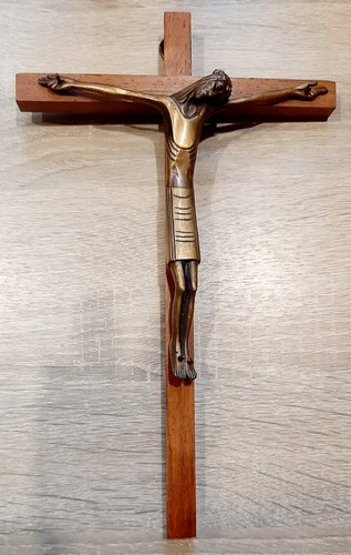 Ancien crucifix art déco - crucifix,