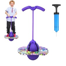 Ballon Sauteur avec Poignée, Baton Sauteur Adulte Enfant, Capacité de Charge ...