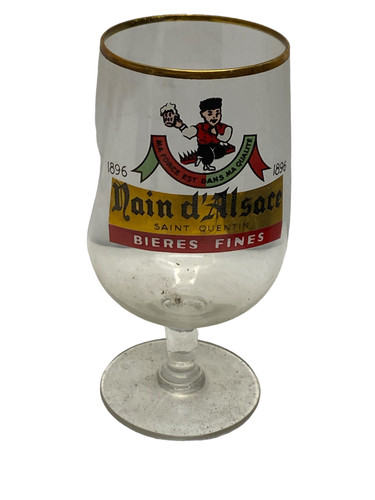 Rare ancien verre bière - verre, a