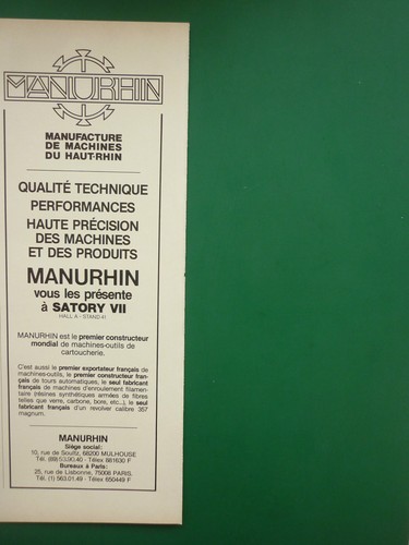 1979 pub manurhin - 4/1979,