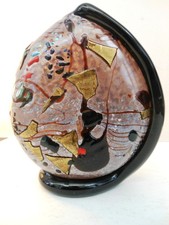 VASE VERRE SOUFFLE MARBREE DE