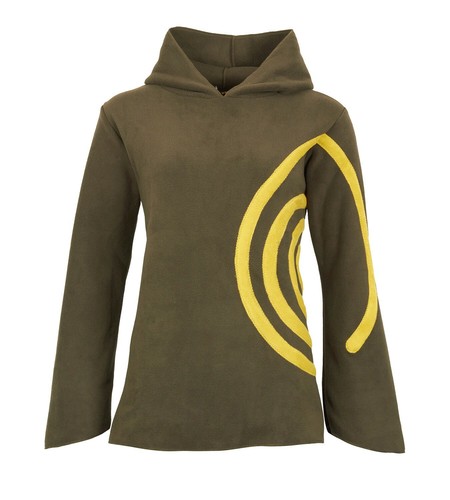 Pull polaire capuche - polaire, à