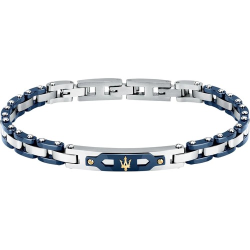 Bracelet silver blue - bracelet,