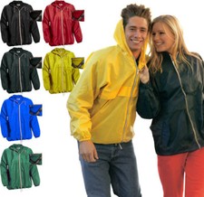 Anorak à Capuche Imperméable Homme Femme Anti Pluie Moto MTB