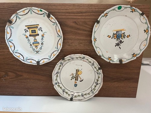Lot assiettes anciennes - 3,