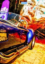 Cadre 30x42 cm - SHELBY - AUTOportrait by Ricardo - la morsure du serpent