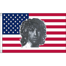 DRAPEAU USA JIM MORRISON