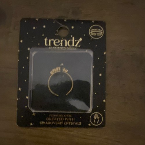 Trendz bague sertie plaqué - plaqué, or