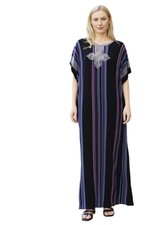 Gandoura marocaine, Robe longue à rayures