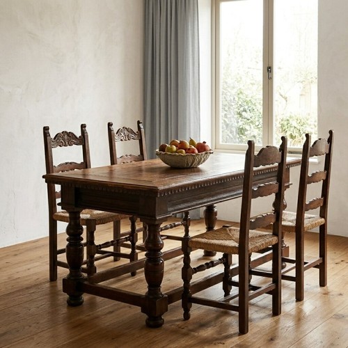 Table ancienne noyer plateau - noyer,