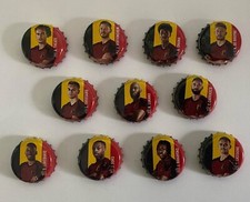Jupiler Beer caps Set of 11 crown caps Euro 2024 complete set from BELGIUM