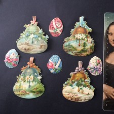 8 Chromos Anciens Pâques