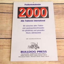 Vintage German Postcard Calendar Old Tractors Hurlimann Guldner Spessart