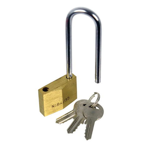 Cadenas longue anse 2 cles - +,