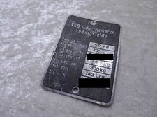 DDR Originale Plaque simson Sr