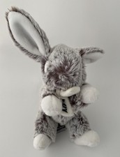 6084🌟15cm Doudou peluche Lapin Meribel DANI CREATIONS Gris Marron Blanc