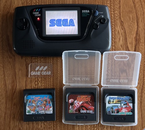 Sega game gear console - game,