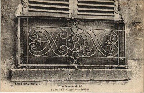 Cpa paris rue lhomond - paris, 10,