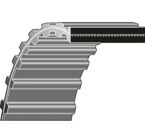 Ceinture double dentée - double,