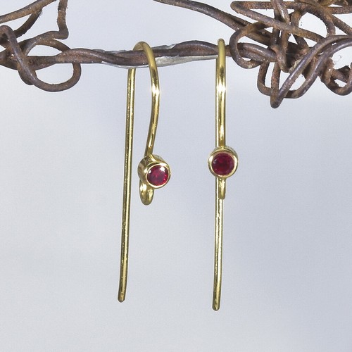 Rubis rouge 18k or vermillon - rouge,