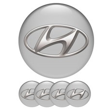 Hyundai emblem hub cap silicone sticker 4pcs. Logo Wheel Cover Hubcaps
