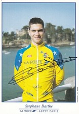 CYCLING cycling card STEPHANE BARTHE team LA POSTE ASPTT PARIS signed