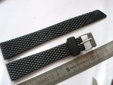 bracelet caoutchouc 16 mm strap plongée diving watch diver VINTAGE Alaska N10